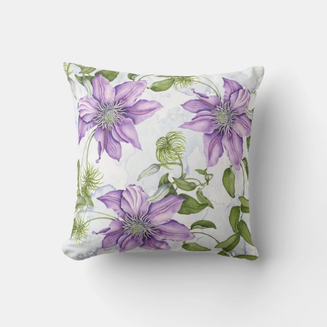 Almohada de la flor del Clematis (Anverso)