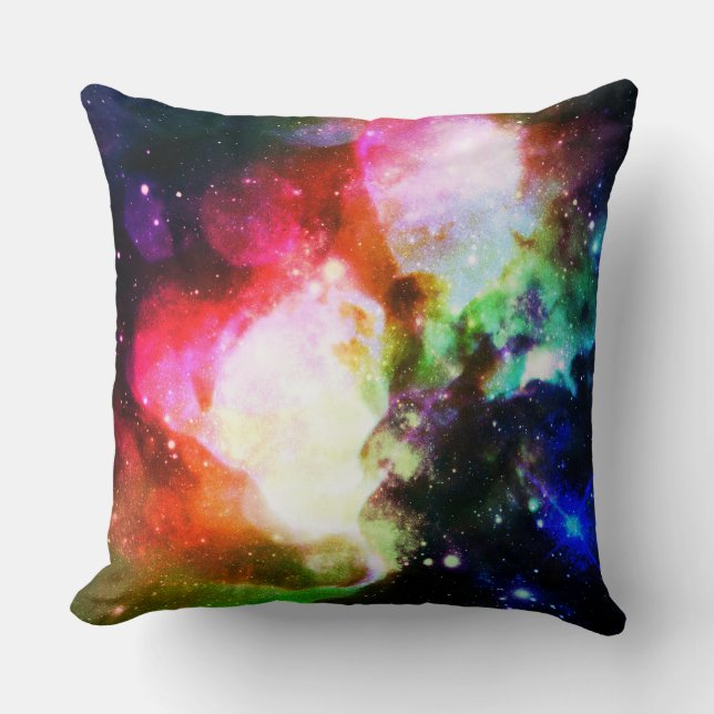 Almohada de la galaxia con nebulosa arco iris (Anverso)