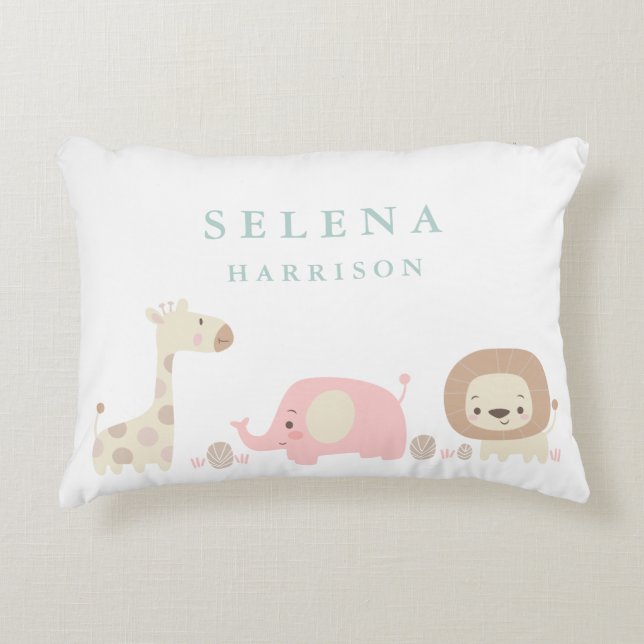 Almohada de la guardería Safari Baby/Kids (Anverso)