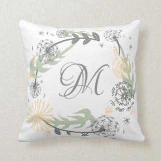 Almohada de la guirnalda del diente de león del