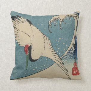 Almohada de la imagen de impresión de Woodblock