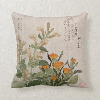 Almohada de la imagen de impresión de Woodblock