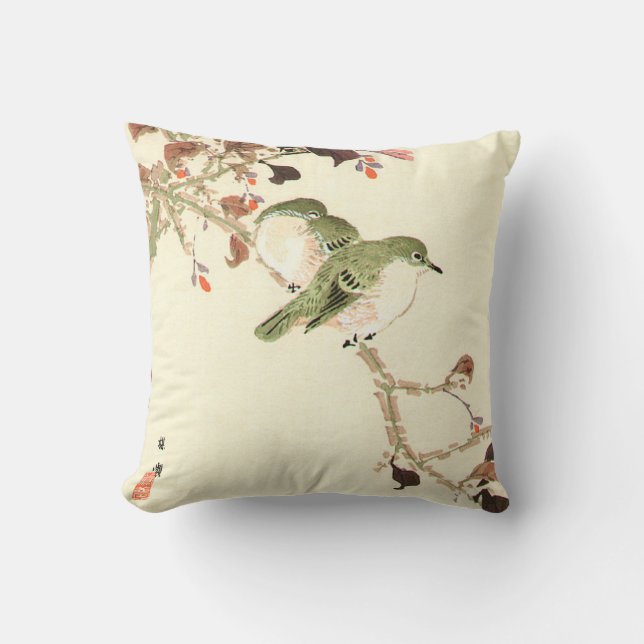Almohada de la imagen de impresión de Woodblock (Anverso)