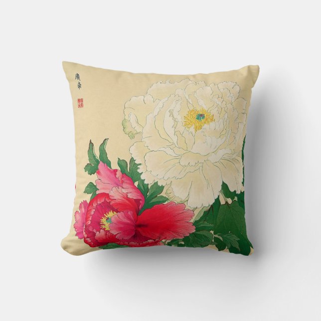 Almohada de la imagen de impresión de Woodblock (Anverso)