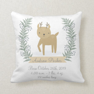 Almohada de la invitación del nacimiento del bebé