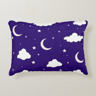 Almohada de la luna y las estrellas de la noche de