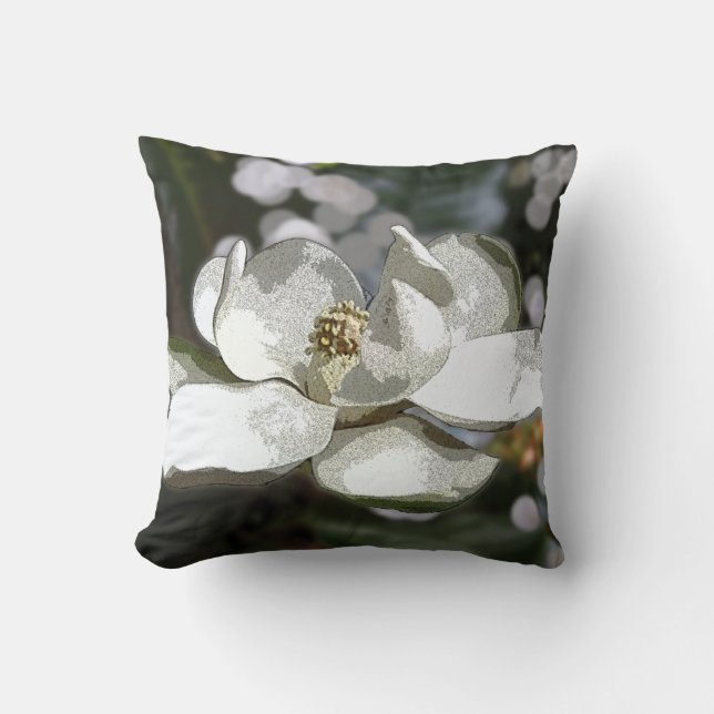 Almohada de la magnolia 2760 (cuadrado) (Anverso)