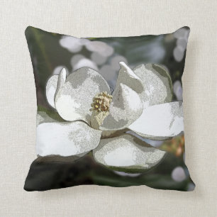 Almohada de la magnolia 2760 (cuadrado)