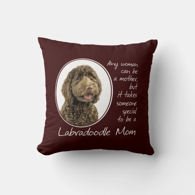 Almohada de la mamá de Labradoodle (Anverso)