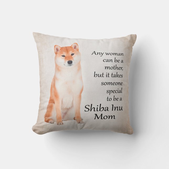 Almohada de la mamá de Shiba Inu (Anverso)