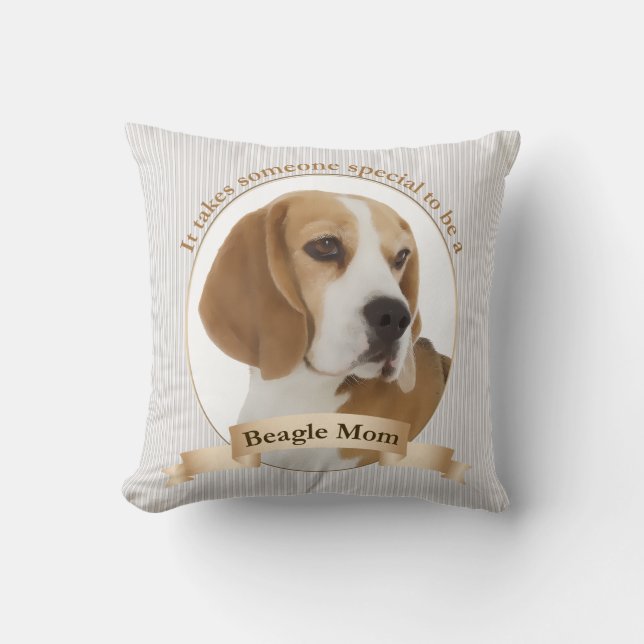 Almohada de la mamá del beagle (Anverso)