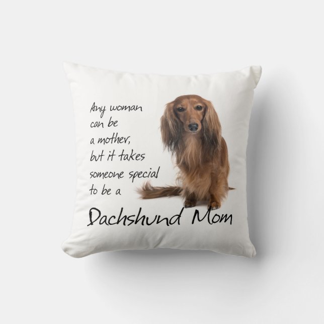 Almohada de la mamá del Dachshund (Anverso)