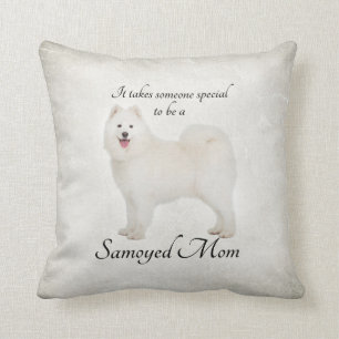 Almohada de la mamá del samoyedo