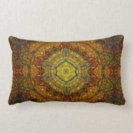Almohada de la mandala del anillo de gas del