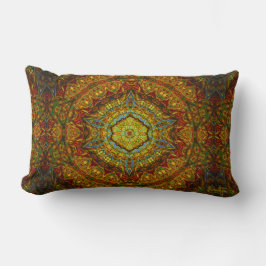 Almohada de la mandala del anillo de gas del