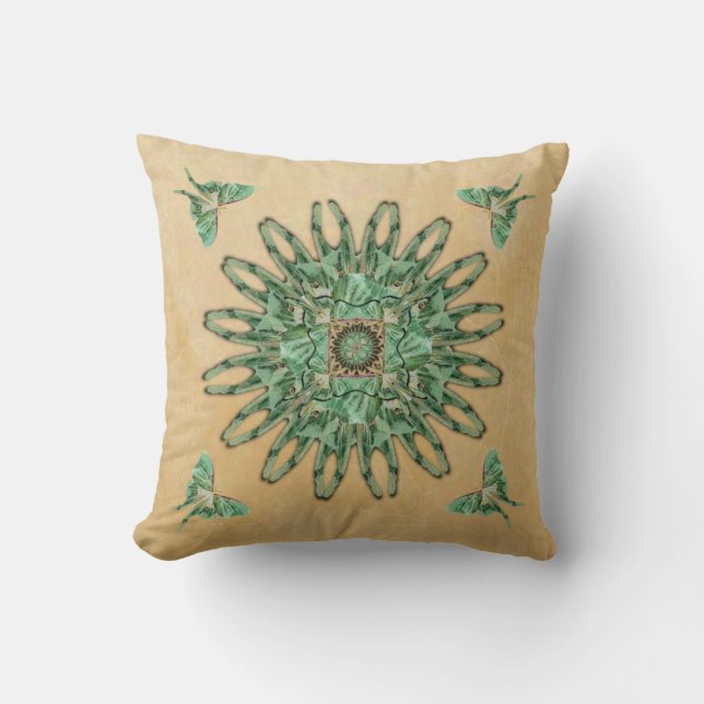 Almohada de la mandala del extracto de la polilla (Anverso)