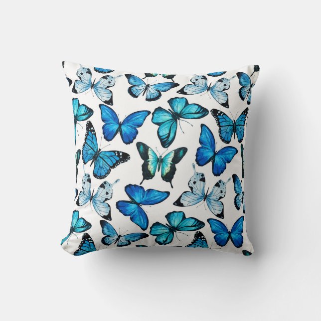 Almohada de la mariposa (blanca) (Anverso)