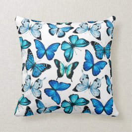 Almohada de la mariposa (blanca)