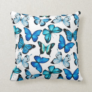 Almohada de la mariposa (blanca)