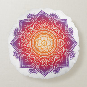 Almohada de la meditación con la mandala