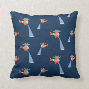 Almohada de la noche y del día del helicóptero del