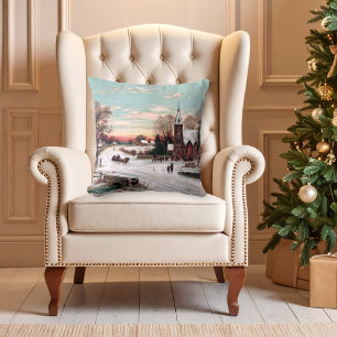 Almohada de la Nochebuena del vintage