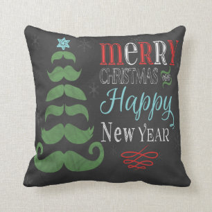 Almohada de la novedad del bigote del navidad de