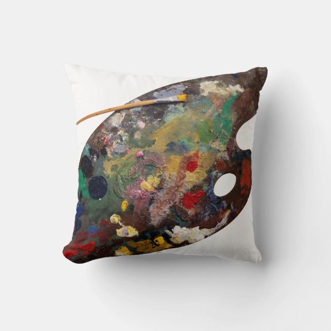 Almohada de la paleta del artista (Anverso)