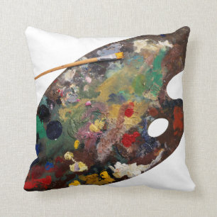 Almohada de la paleta del artista