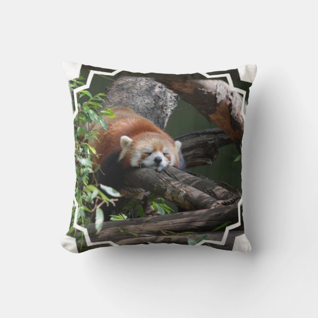 Almohada de la panda roja el dormir (Anverso)