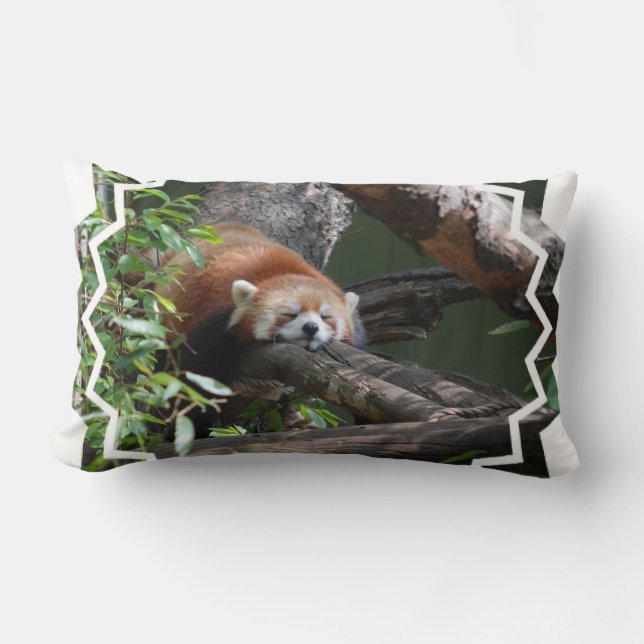 Almohada de la panda roja el dormir (Anverso)