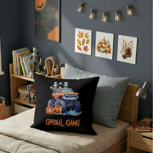 Almohada de la pandilla de demonios del camión mon
