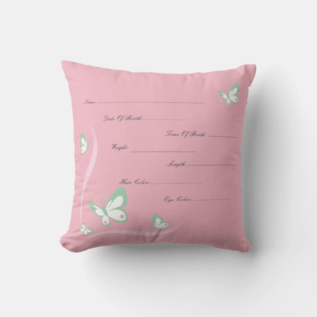 Almohada de la partida de nacimiento (Anverso)