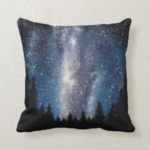 Almohada de la pintura de la galaxia de la vía