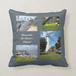 Almohada de la plantilla de la foto de la isla de