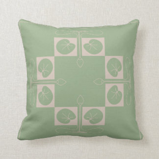 Almohada de la plantilla de Lilly del agua de