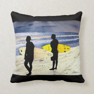 Almohada de la playa de la persona que practica