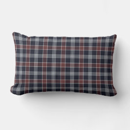 Almohada de la plaza de la Marina azul y borgoña