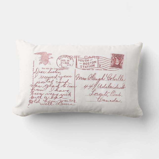 Almohada de la postal (Anverso)