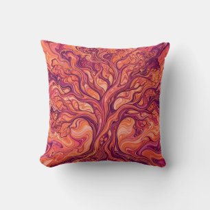 Almohada de la puesta de sol del Árbol de la Vida