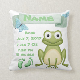 Almohada de la rana de la invitación del