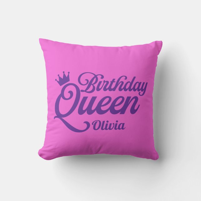 Almohada de la Reina de Cumpleaños (Anverso)