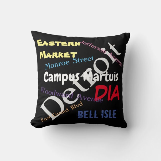 Almohada de la señal de Detroit (Anverso)