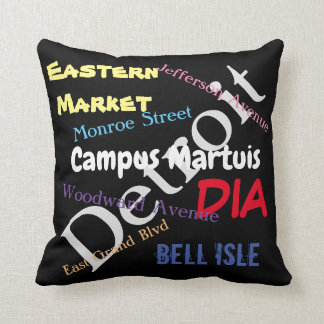 Almohada de la señal de Detroit