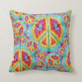 Almohada de la señal de paz hippie