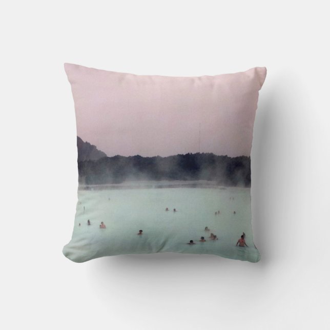 Almohada de la serie de la naturaleza de Islandia (Anverso)