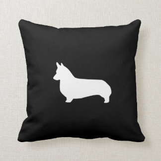 Almohada de la silueta del Corgi - diseño lindo
