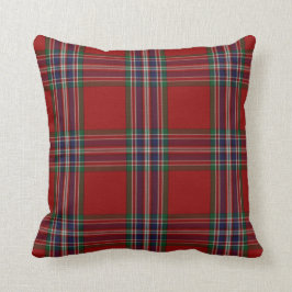 Almohada de la tela escocesa de tartán de
