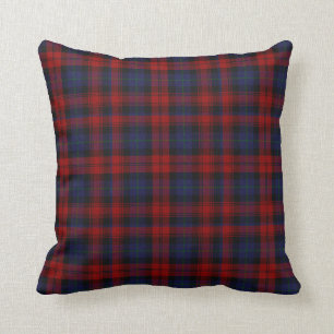Almohada de la tela escocesa de tartán del clan d