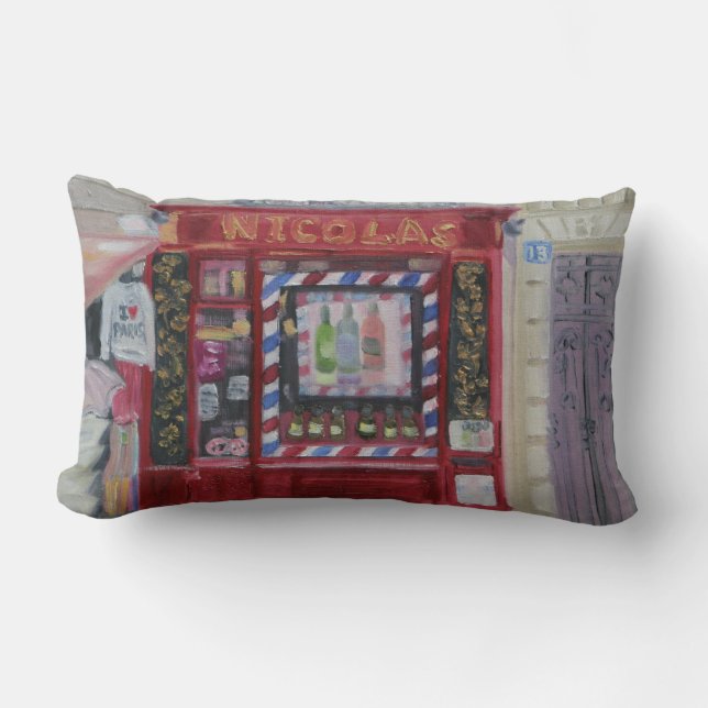 ALMOHADA DE LA TIENDA DE VINO DE PARÍS (Anverso)